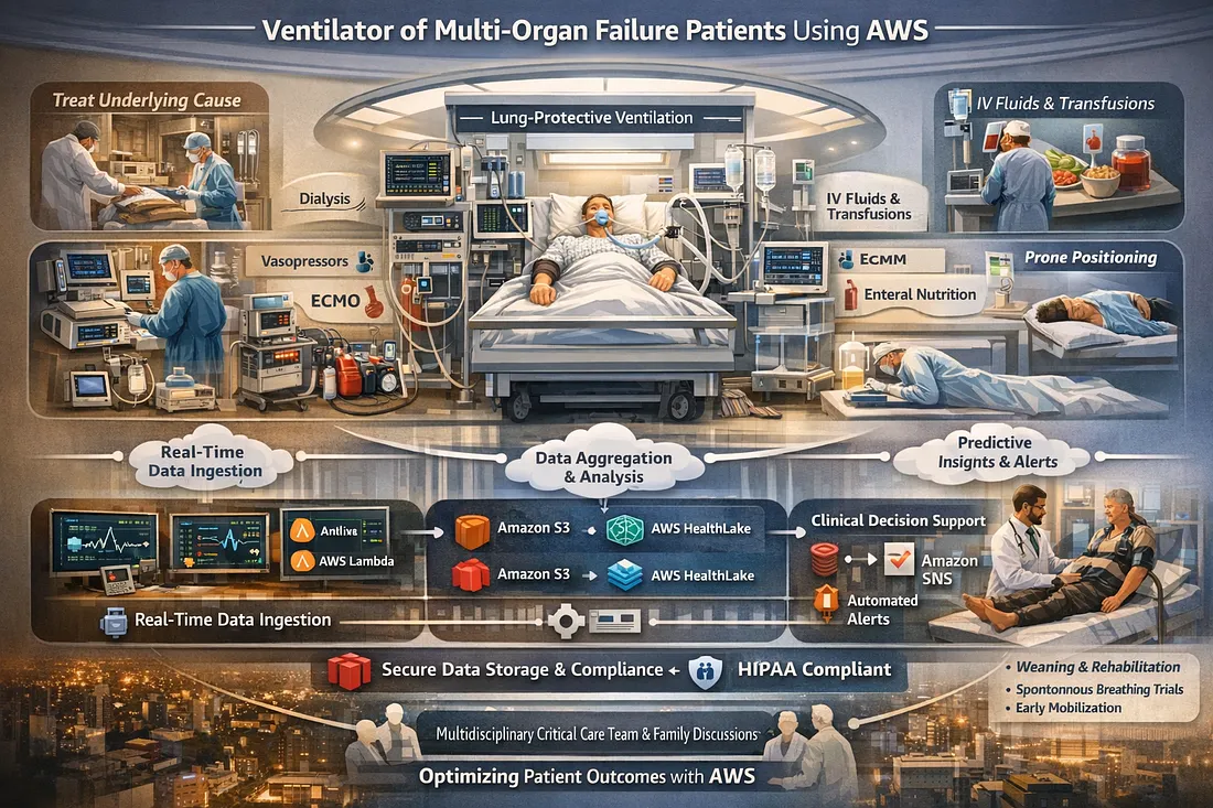 Ventilator Vanguard: AI-Powered MultiOrganFailure Survival Engine Using AWS