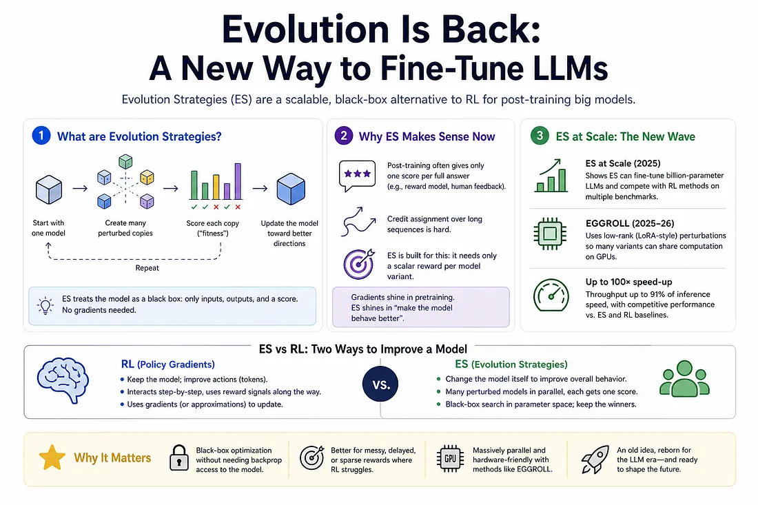 Evolution Is Back: A New Way to Fine-Tune LLMs