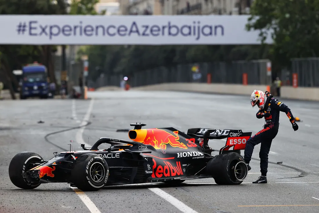 Max Verstappen at Azerbaijan 2021