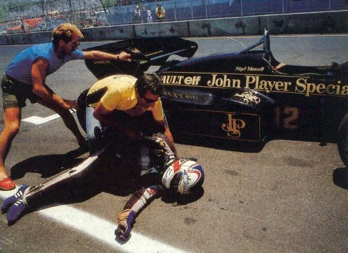 Nigel Mansell at Dallas 1984