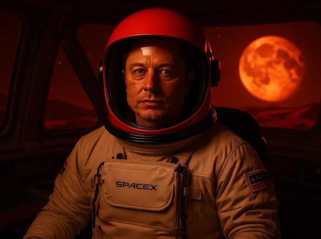 Elon Nearing Martian Surface