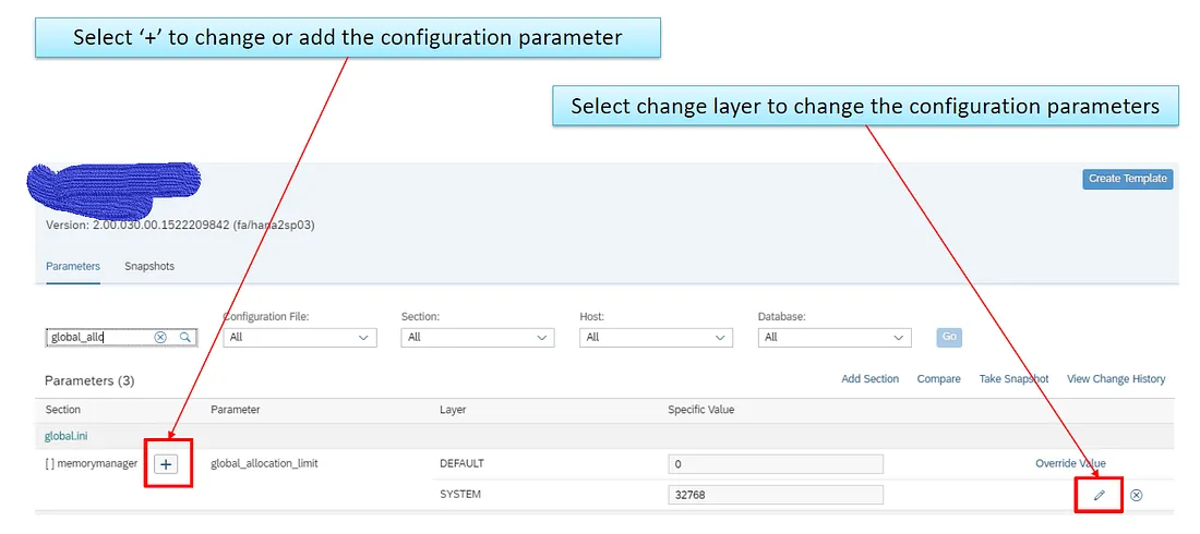Changing Parameter values