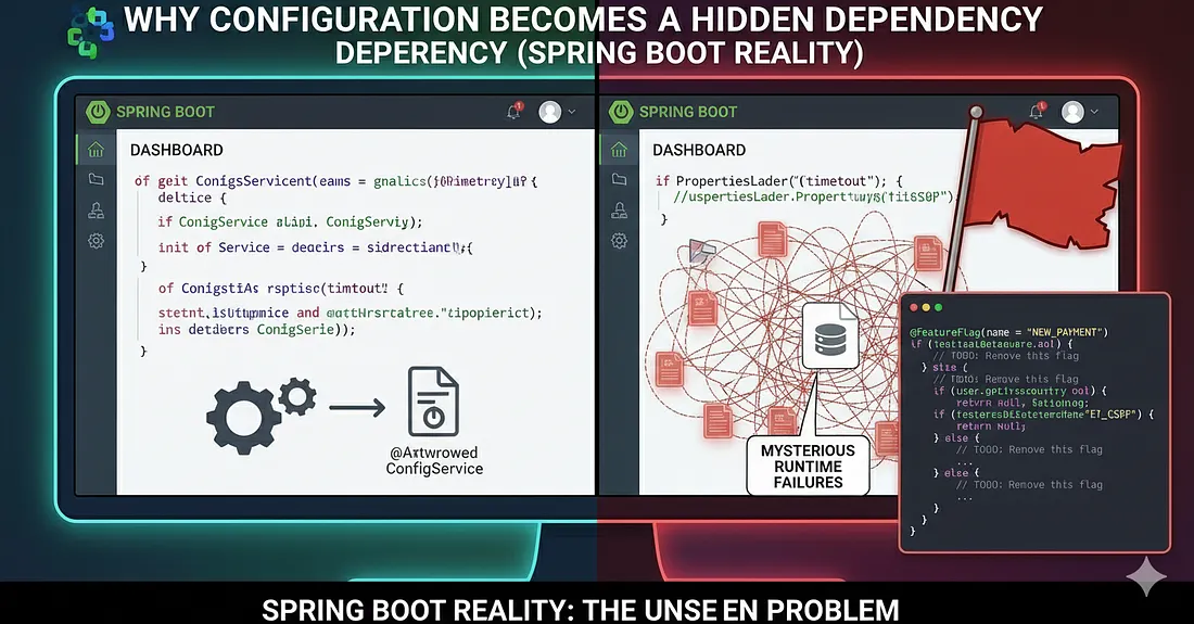 🧩 Why Configuration Becomes a Hidden Dependency (Spring Boot Reality)