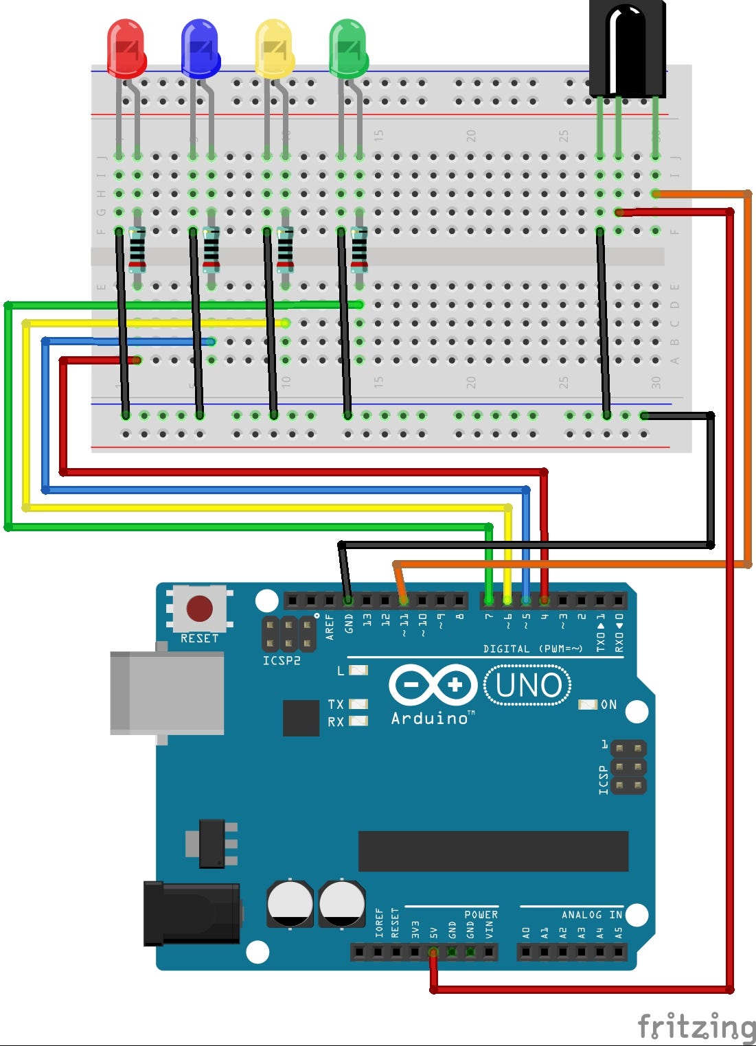 Turn Led ON/OFF with any remote control, by Julien Louage, JLouage