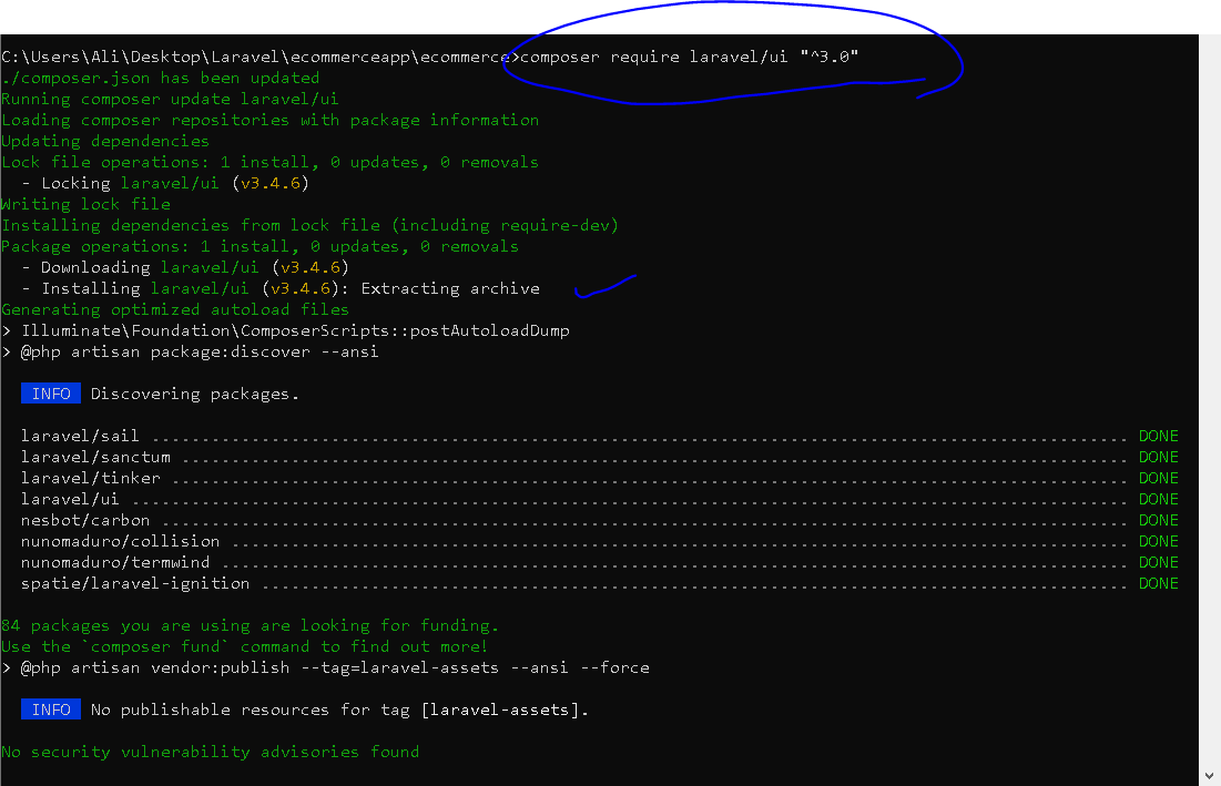 How to resolve Laravel UI Installation Error - Muhammad Ali - Medium