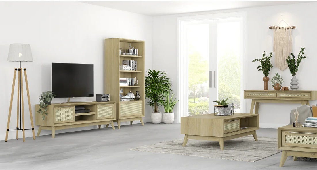 TV Entertainment Unit — Tropical Elegance for Your Living Space