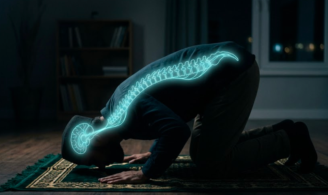 Sholat yang jarang sekali aku lakukan itu menenangkan sistem sarafku