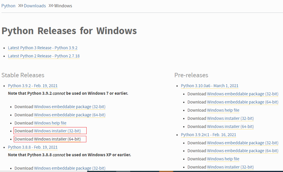 Python install environment. Python install environment