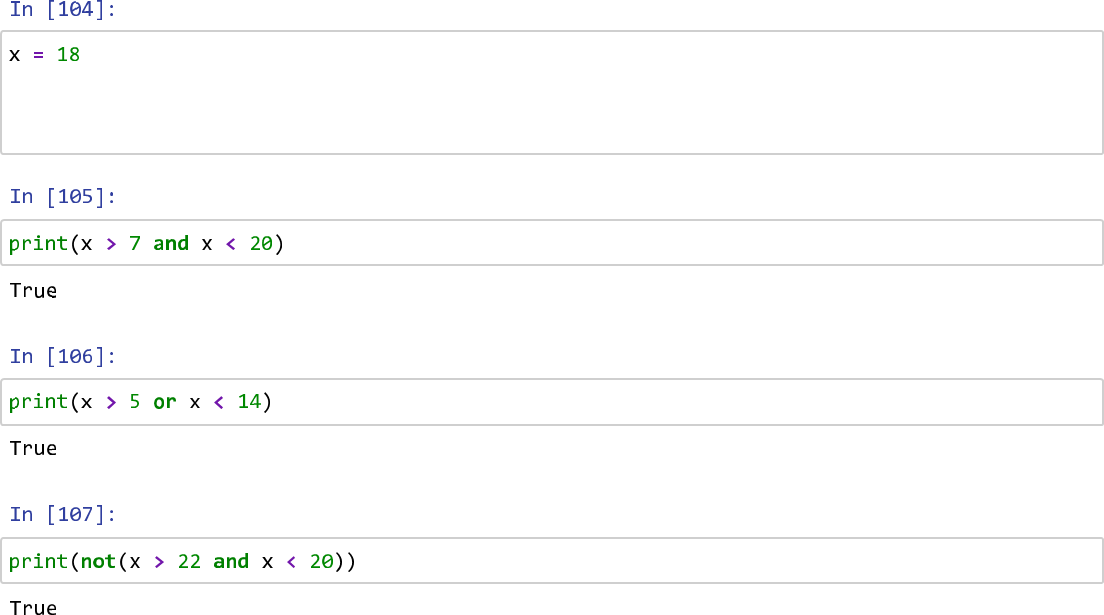 In python logical operators are used on conditional statements. Logical ...
