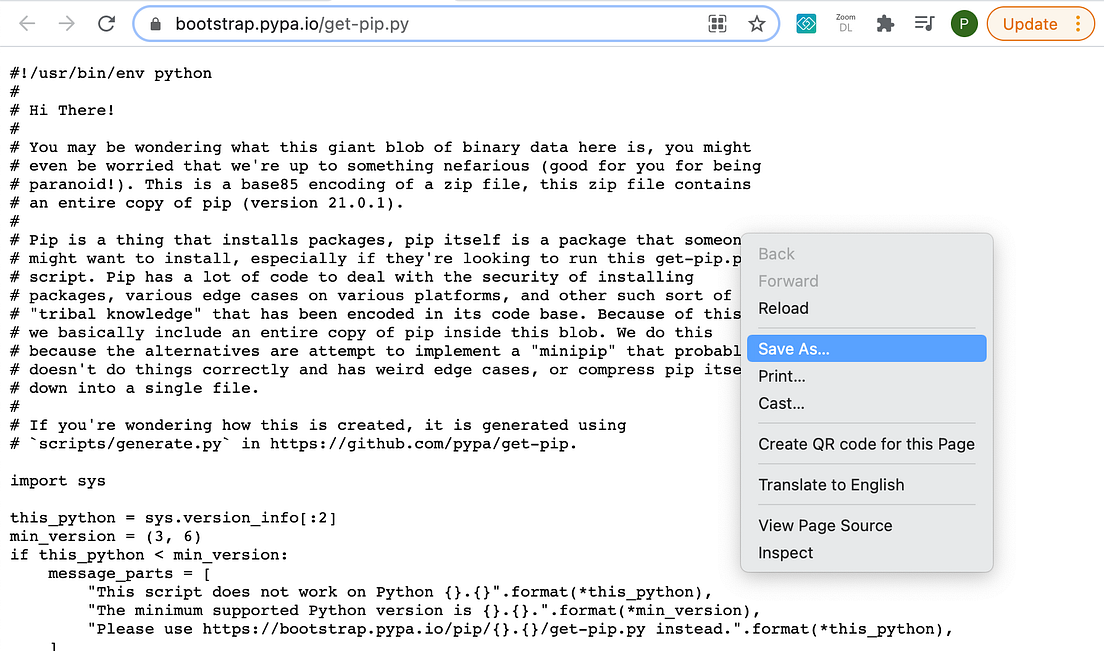 Pip upgrade python version. Get-pip. getpip.