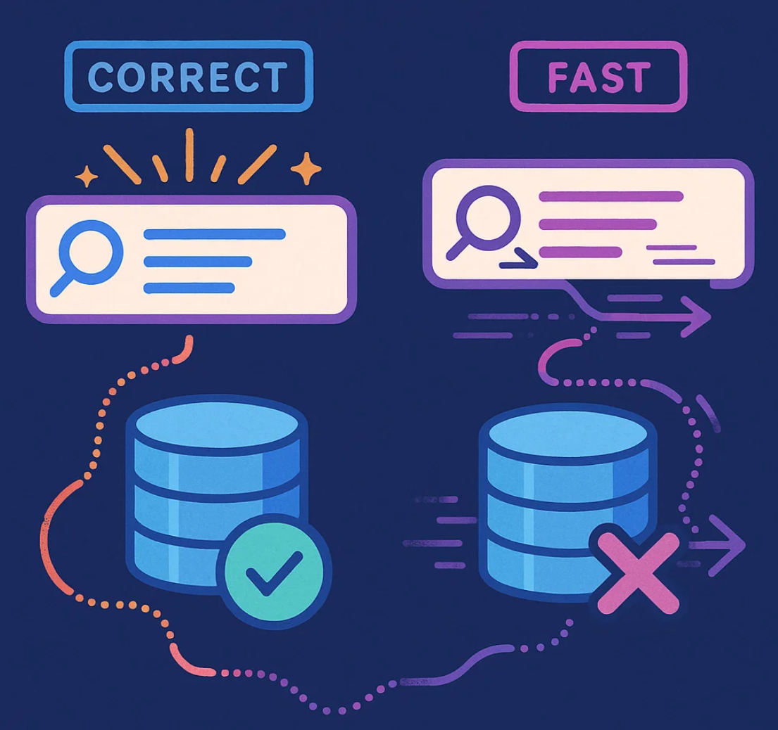 The Difference Between ‘Correct’ and ‘Fast’ Queries | by Code With ...