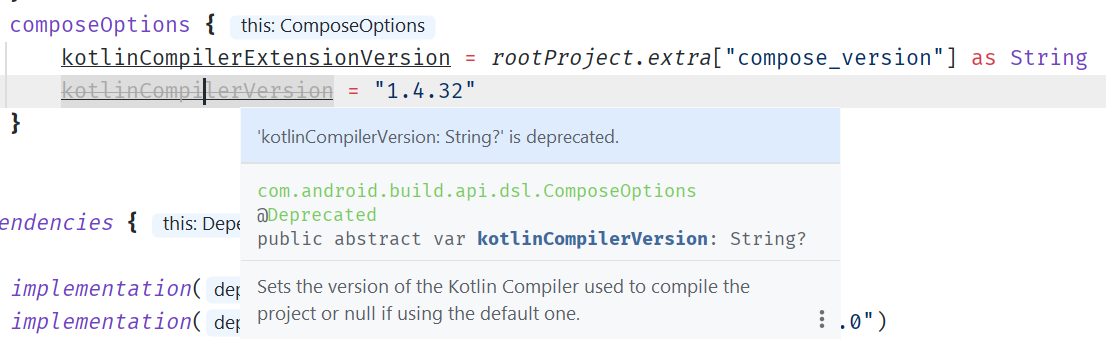 Android — kotlinCompilerVersion is deprecated — Solved - Flutter ...