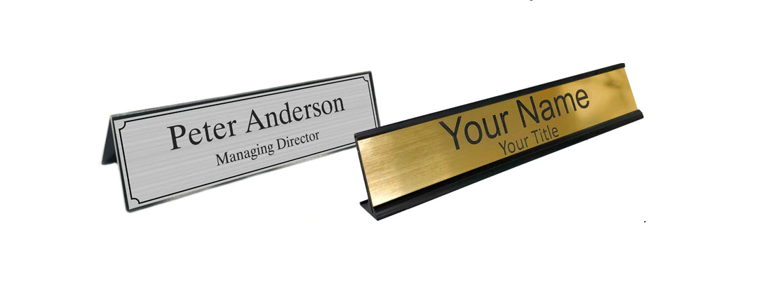 Reasons To Use Desk Name Plates For Office Desk Purposes | by Badge ...