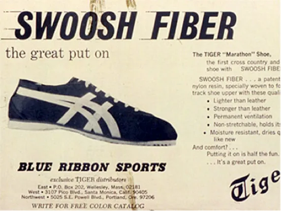 The Onitsuka Tiger that Blue Ribbon Sports (BRS) sold initially