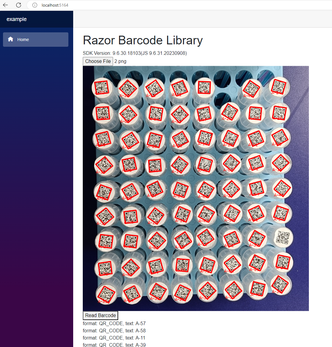 How to Build a Razor Class Library for JavaScript Barcode Reader 