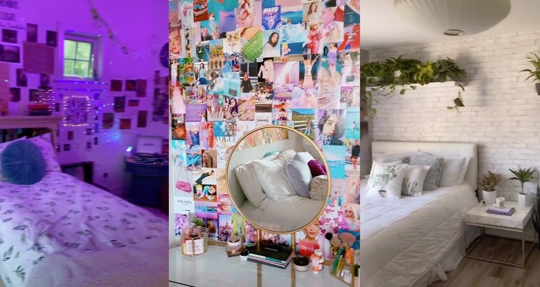 Tik Tok aesthetic room  Teen girl room decor, Room ideas bedroom