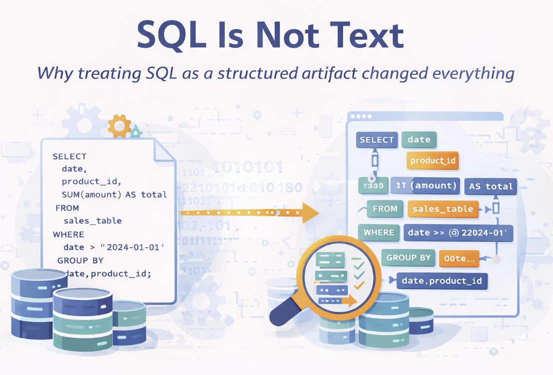 SQL Is Not Text. Why treating SQL as a structured… | by Jaco van der ...