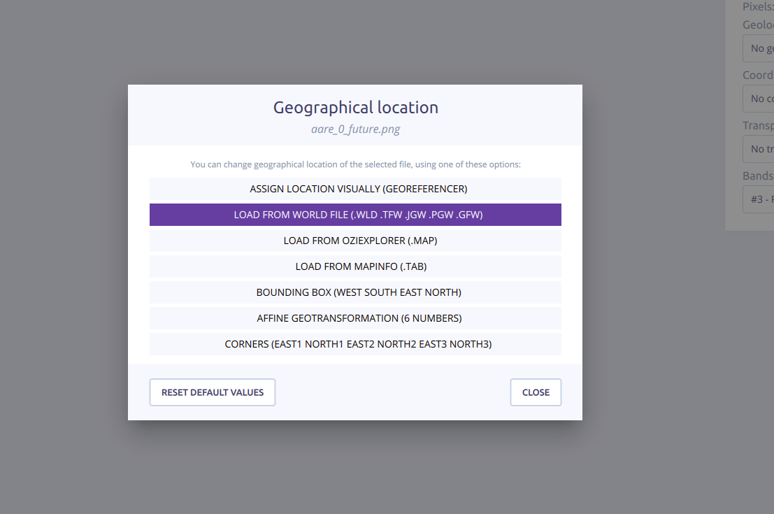 Maptiler Engine coordinate system settings