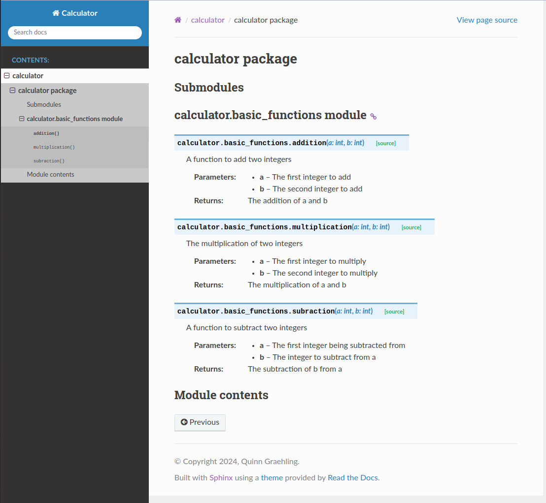 Automated Python Documentation With Sphinx | By Quinn Graehling | Medium