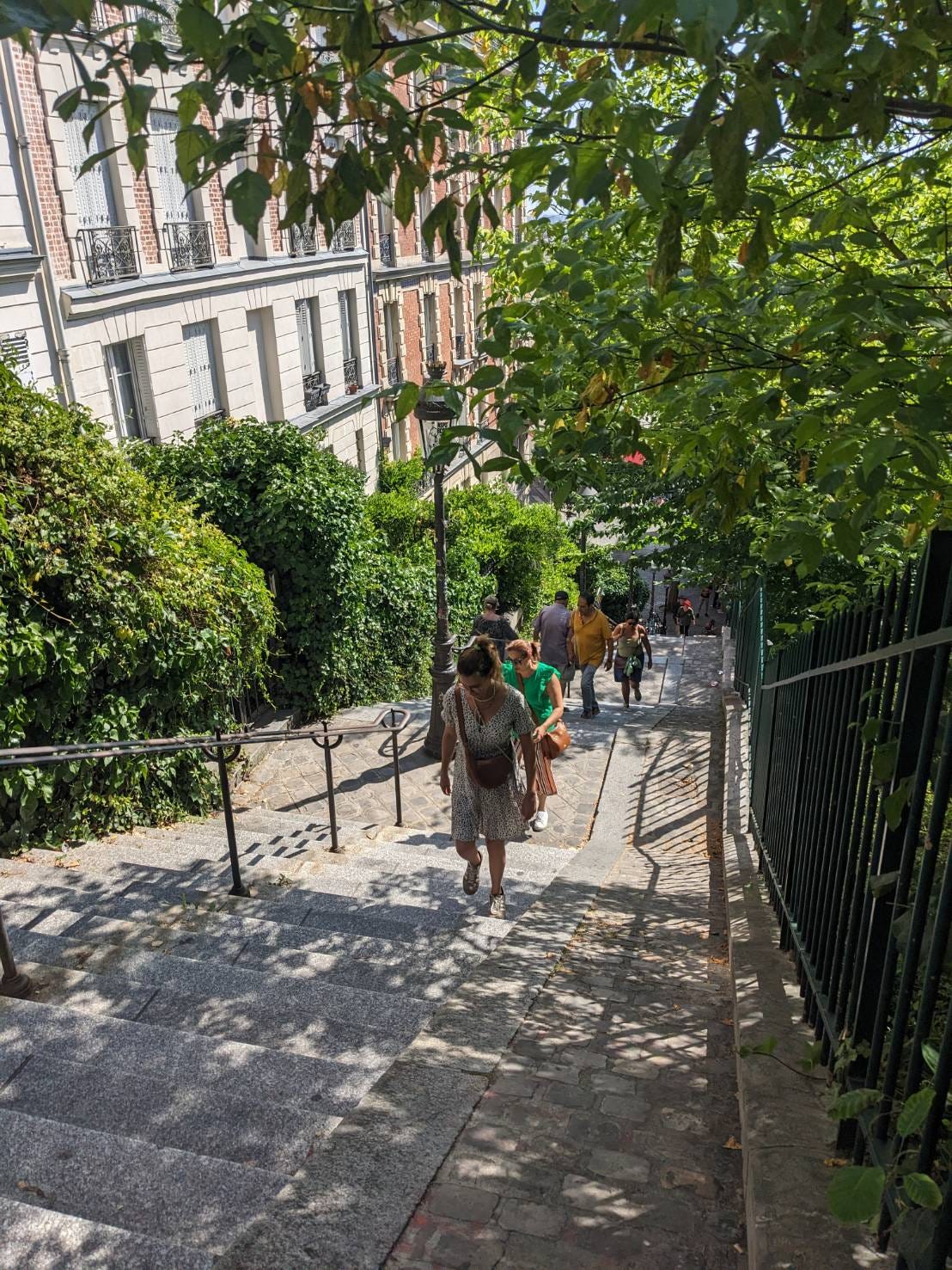 The stairs to Sacré-Cœur — Photos by Yvonne
