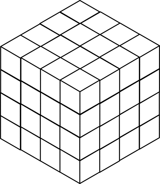 20 Stacked Congruent Cubes