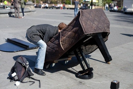 A Day In The Life Of “The Crazy Piano Guy” Of Washington Square Park | by  NYU Local | NYU Local