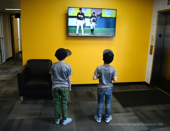 2/19/16-Something Devilish-Andre Ethier on the Wall of Honor at Arizona  State University by Jon SooHoo/LA Dodgers, by Jon SooHoo