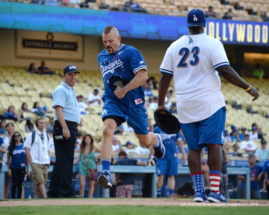 Saturday August 27, 2016; Hollywood Stars game after the Dodgers
