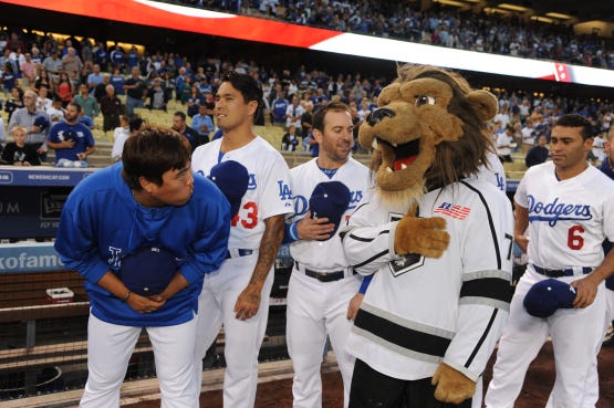 la kings dodgers hockey jersey