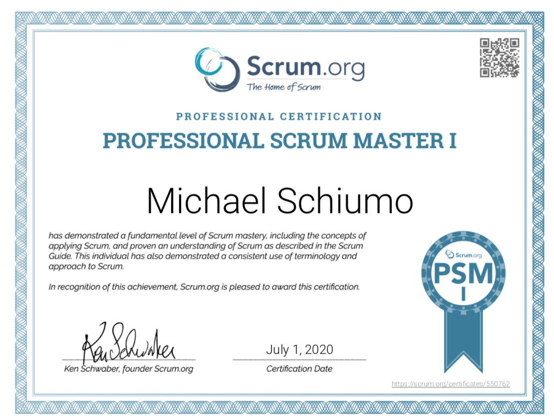 I Passed the Professional Scrum Master I (PSM I) in One Day — Here's How |  by Michael Jan Schiumo | Medium
