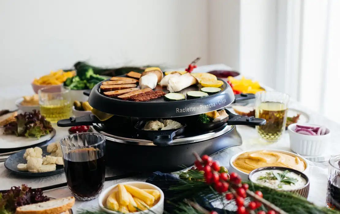 Veganes Raclette. Weihnachten und Silvester stehen vor… by Ulrieke Batz Medium