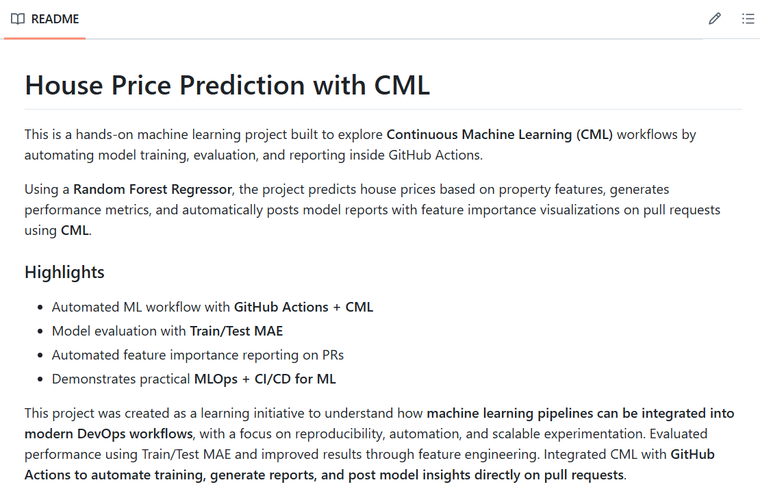 Continuous Integration for Machine Learning