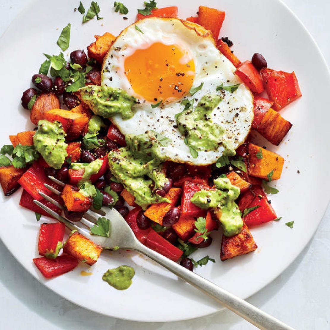 Southwestern Sweet Potato and Egg Hash All Recipes Medium