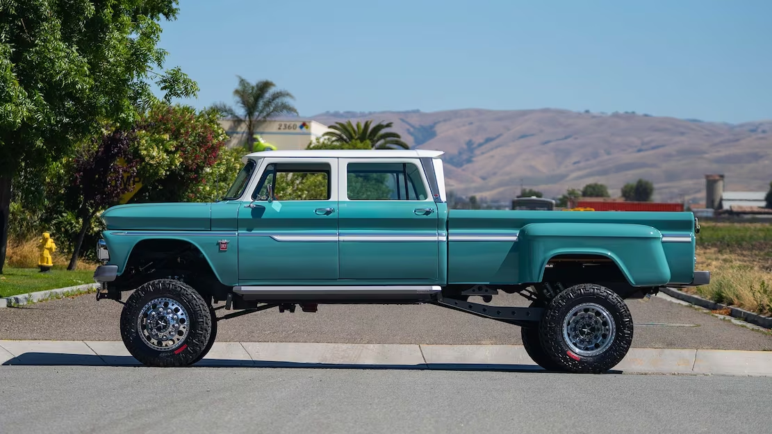 Chevy C10 Monster Truck Custom CrewCab Dually Stands 8 Feet Tall by