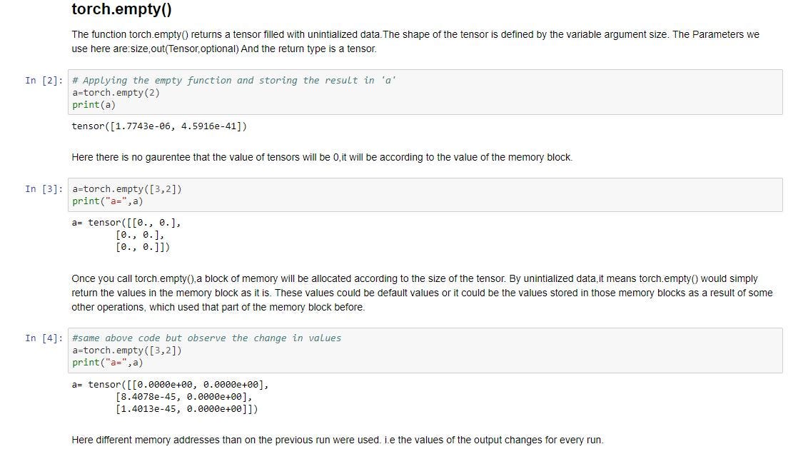 Few PyTorch Functions. That is it! | by Bhhaanu Pirange | Medium