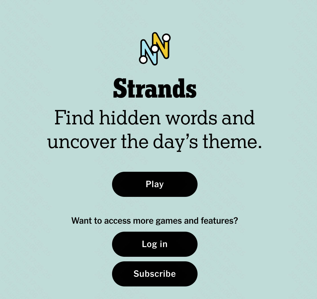 Strands hint for “Let’s play” Christianhappygo Medium