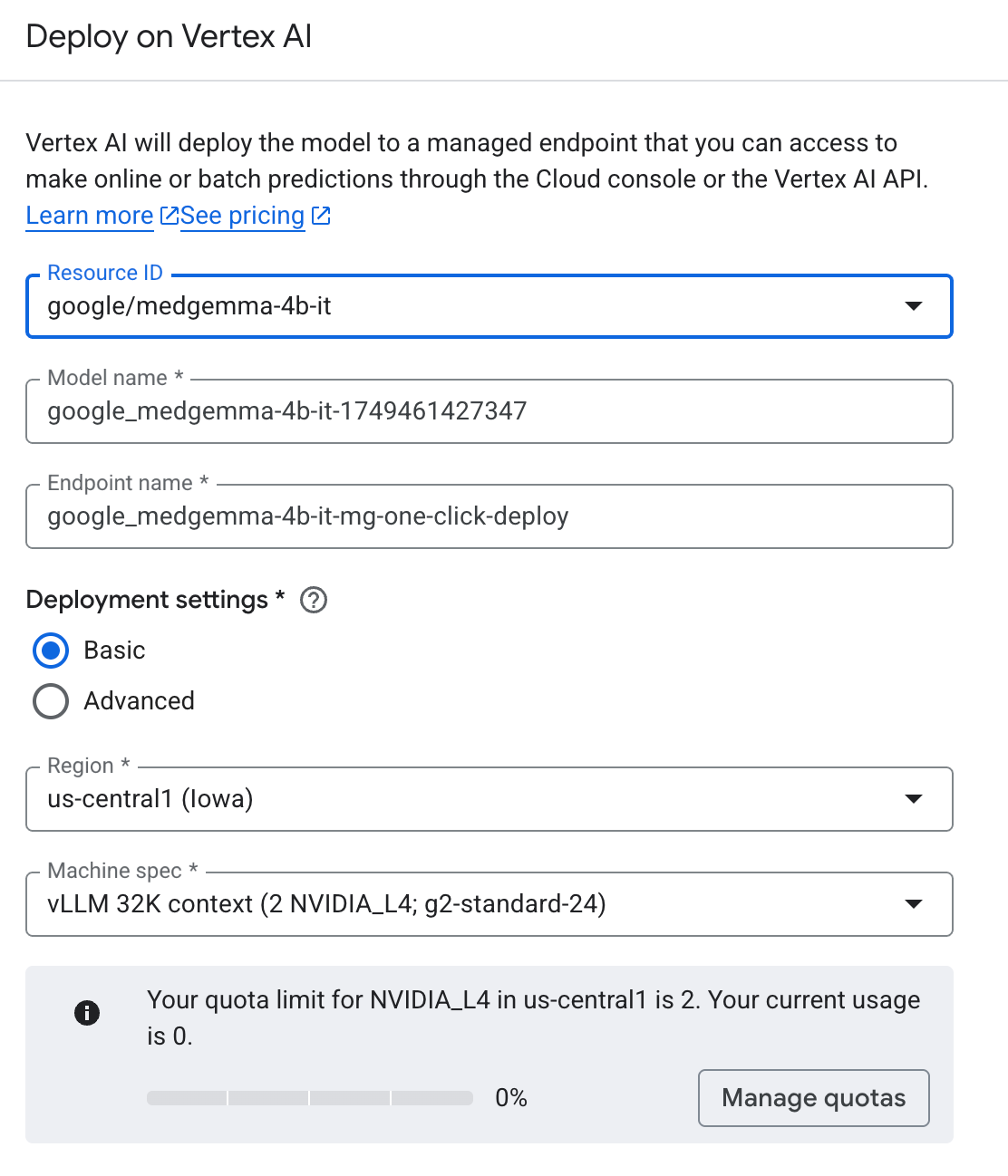 Figure 4: Configuration Panel