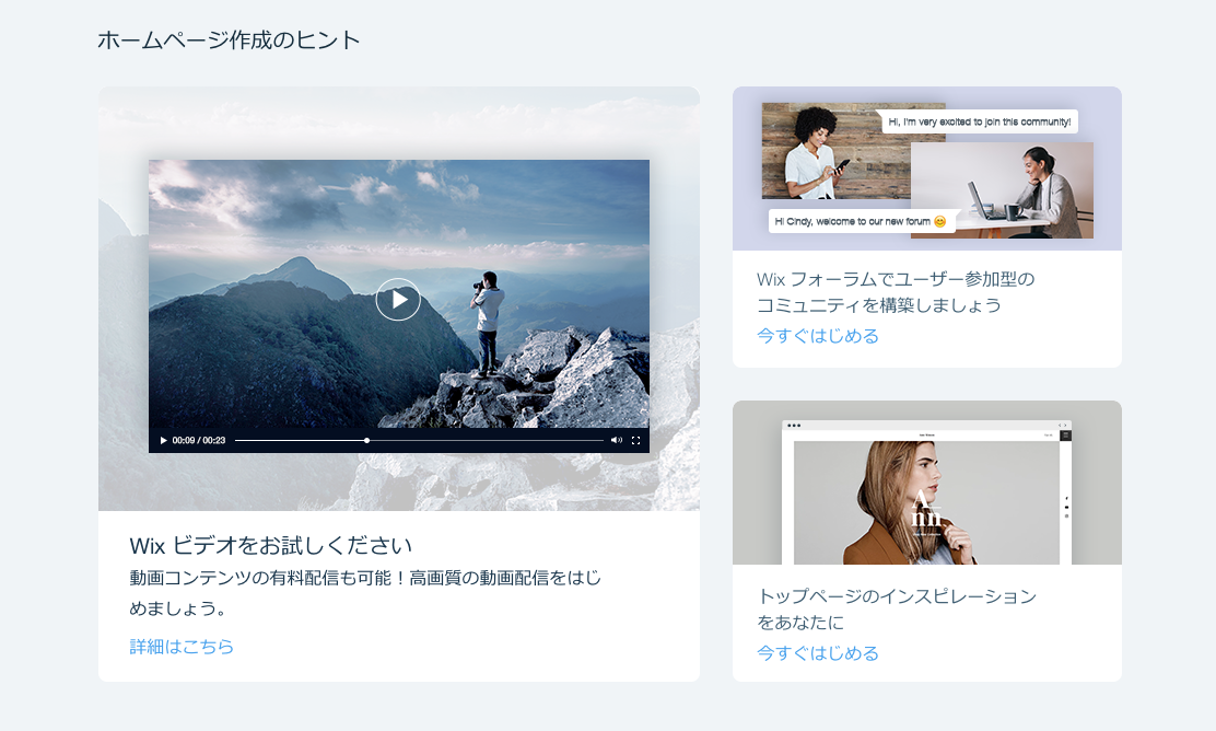 図3 . Wix でできること②