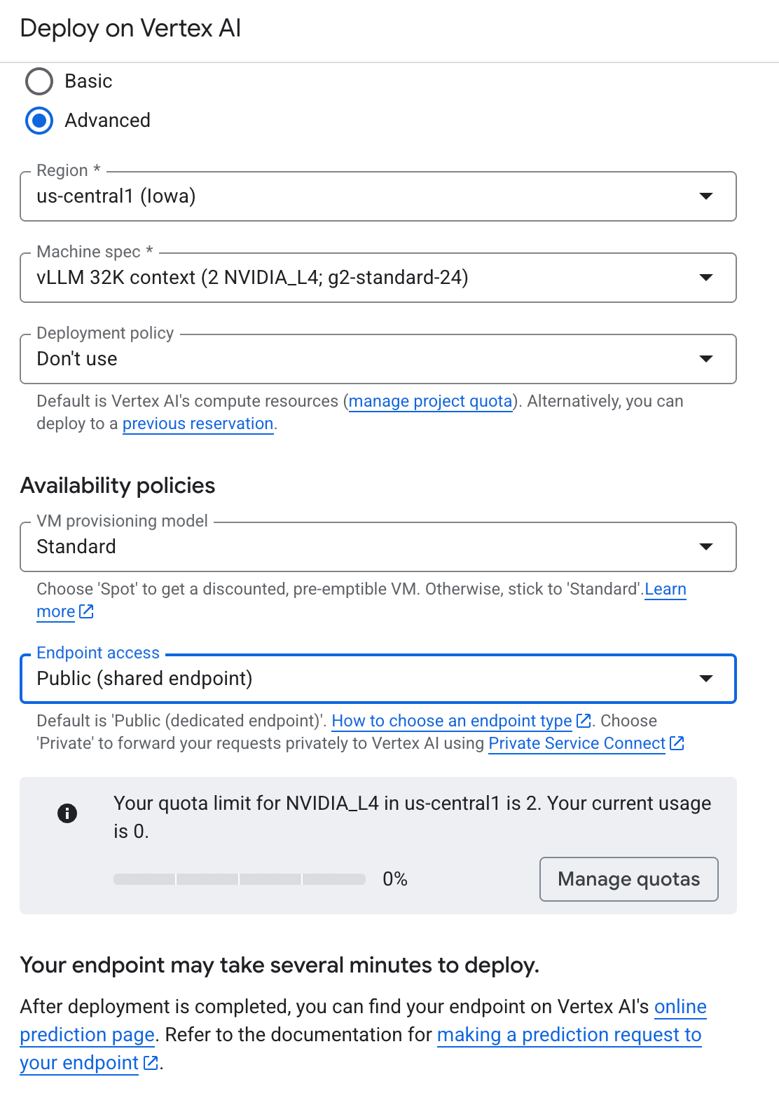 Figure 5: Public (shared endpoint)