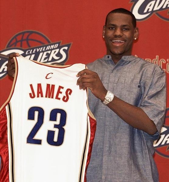 Look: LeBron James shares photo of himself in new Cavs jersey - Fear The  Sword
