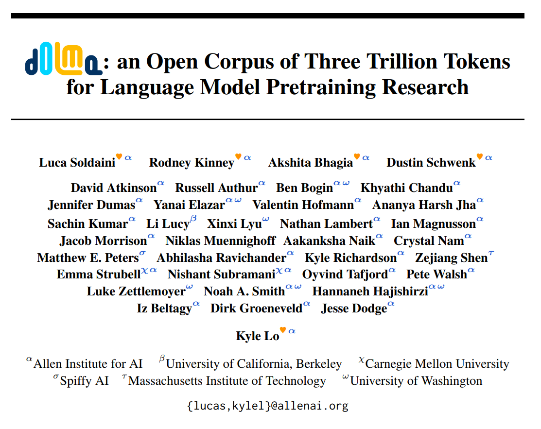 Papers Explained 97: Dolma. Dolma (Data for Open Language Models