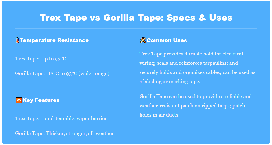 👉Trex tape vs gorilla tape Indepth Analysis Medium