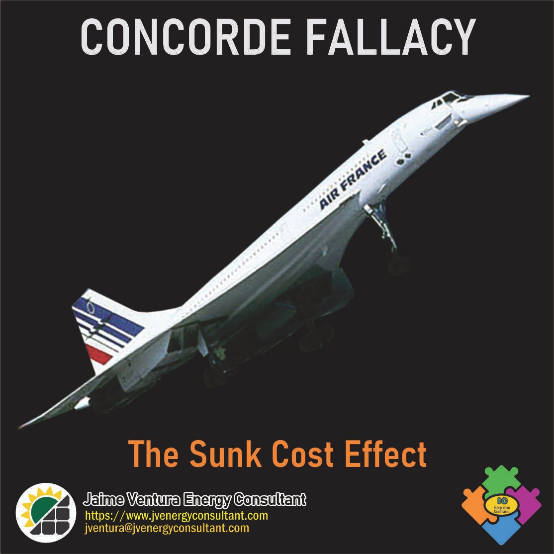 CONCORDE FALLACY. THE SUNK COST EFFECT | by Jaime Ventura Energy ...