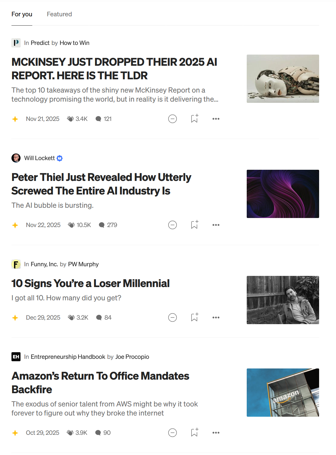 Sell Medium to the Italians