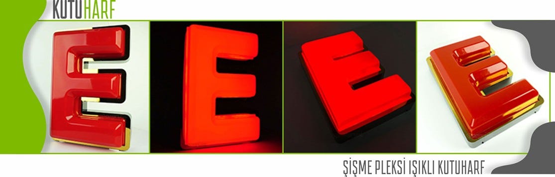 Şişme Pleksi Kutu Harf