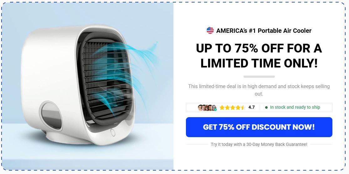 AiraBreeze Portable Air Cooler Review: Fast Personal Cooling Without High Energy Bills