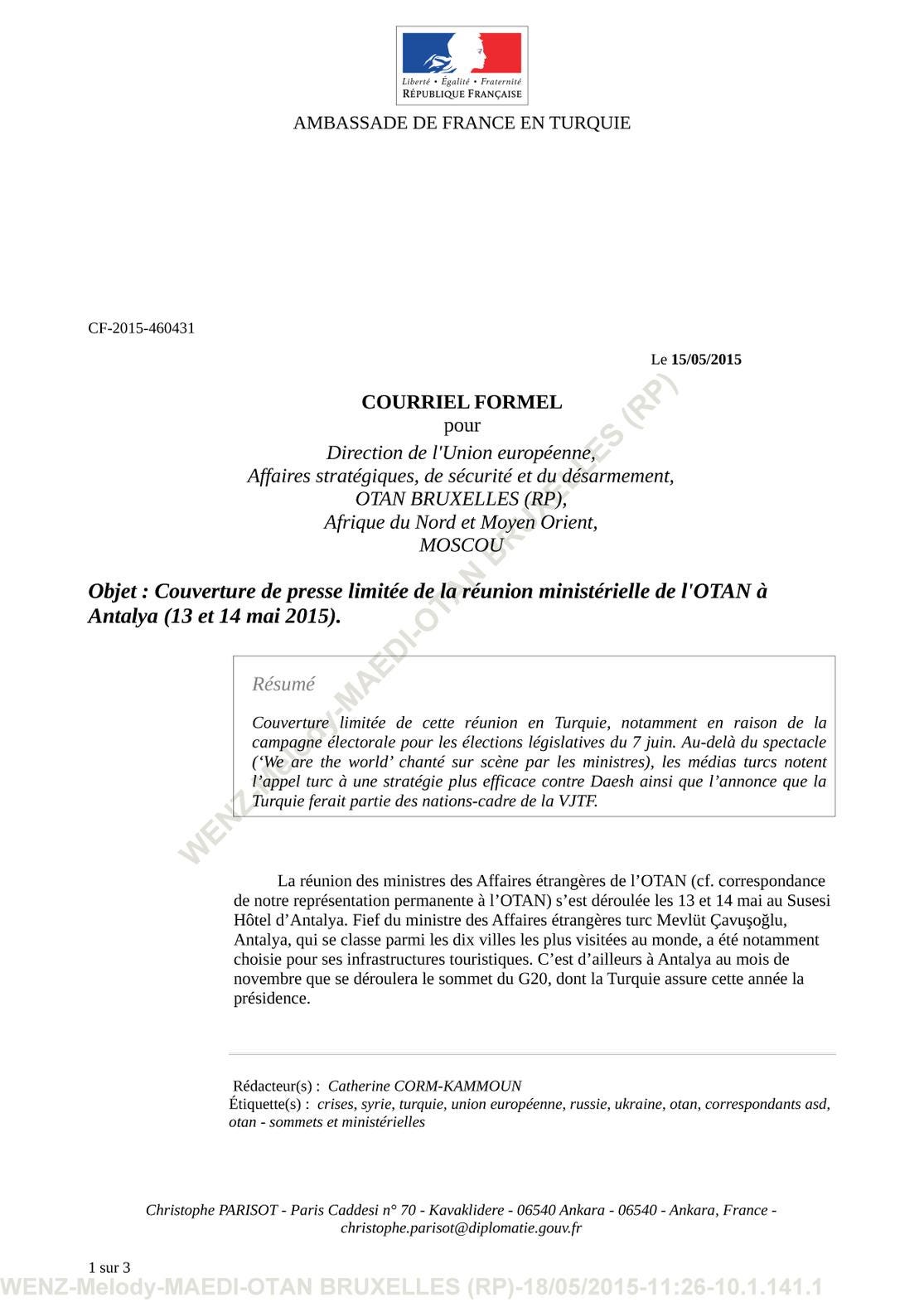 French Foreign Ministry Papers Reveal NATO Run Away From Reality By French foreign ministry papers reveal nato run away from reality by