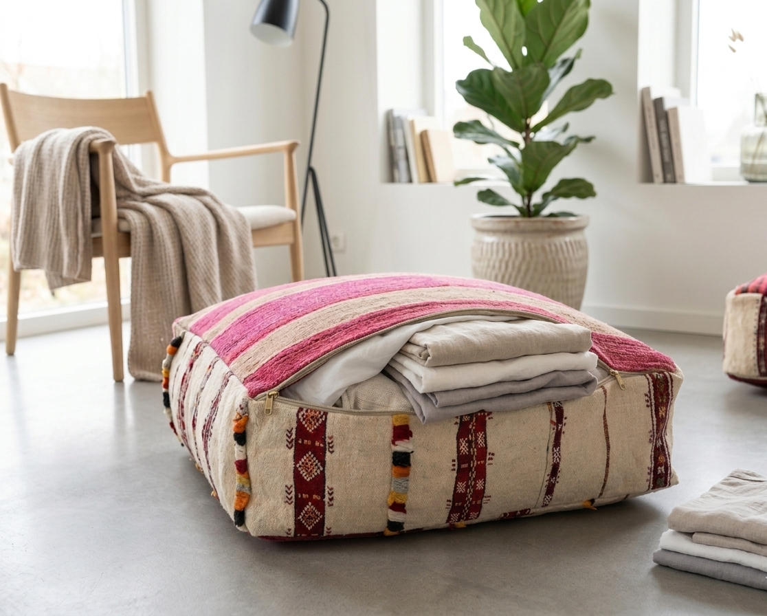 # How to Fill a Moroccan Pouf (Step-by-Step Guide for a Perfect Shape)