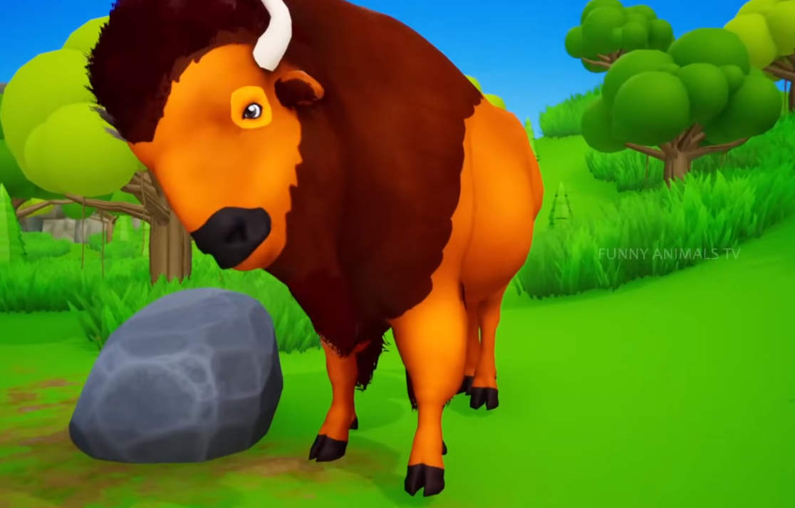 Barnyard Heroes — Giant American Bison vs Farm Animals | Cow Sheep ...